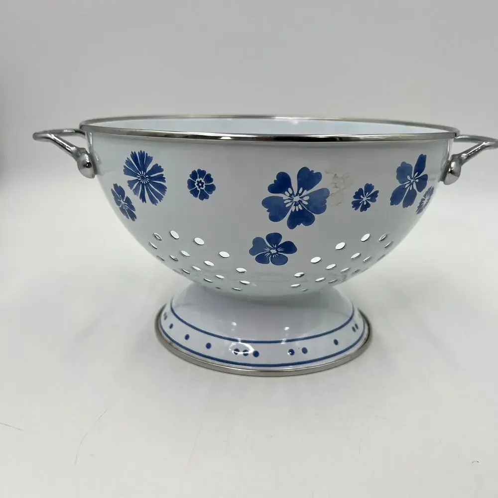 Villeroy & Boch Farmhouse Touch Blue White Colander